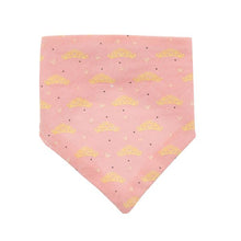 Load image into Gallery viewer, Pink Floral Baby Bandana Bib Set
