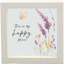 Load image into Gallery viewer, Framed Glass Plaque- This Is My Happy Place