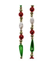 Load image into Gallery viewer, Gold , Red, Green and White Round Bead with Water Drop Beaded Garland