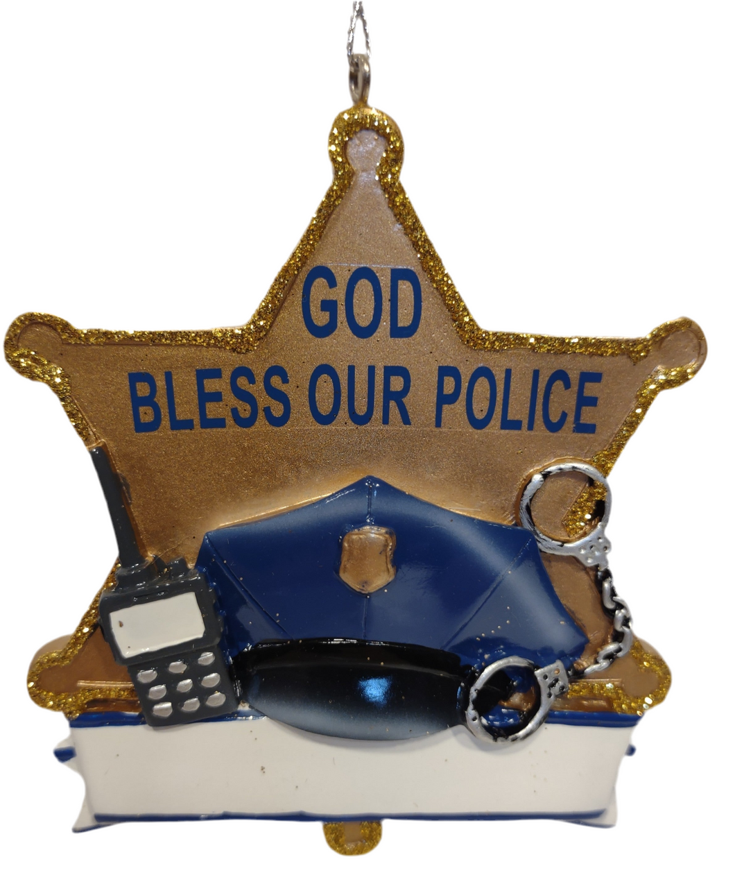 God Bless Our Police Ornament 3
