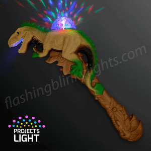 Light Up Dinosaur Projecting LED Light Wand 13"