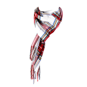 Acrylic Plaid Cashmere Winter Scarf