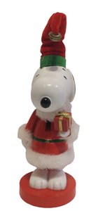 Snoopy Nutcracker in Santa Suit with Christmas Gift 11"