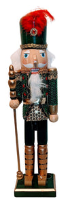 Wooden Green Traditional Glam Nutcracker