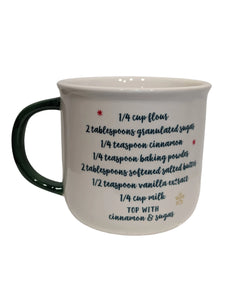 Ceramic Mug - Snickerdoodle Mug Cake with Recipe