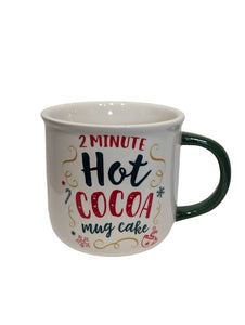 Ceramic Mug - Hot Cocoa Mug Cake with Recipe