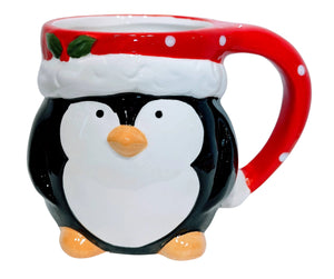 Ceramic Christmas Penguin Mug