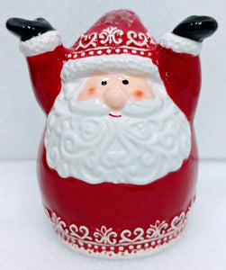 Ceramic Upside Down Red Santa Mug