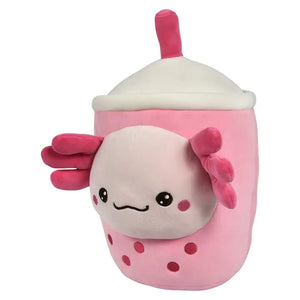 Plush Bubble Tea Pink Axollotl