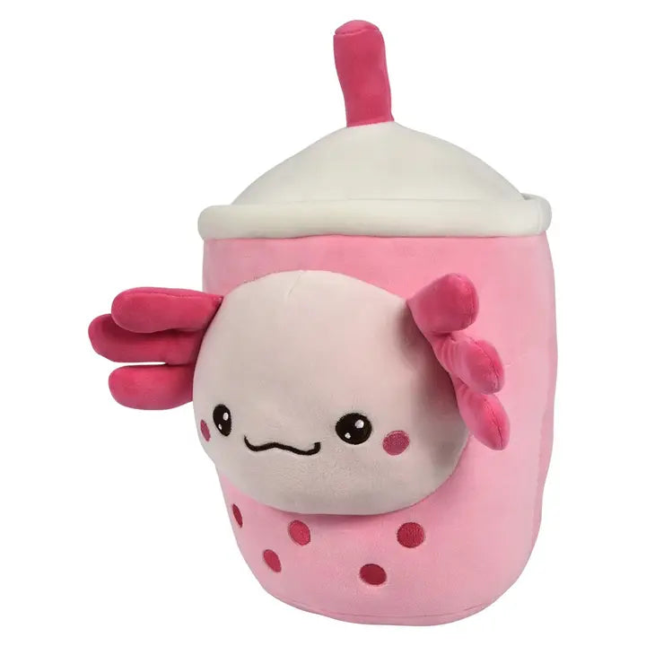 Plush Bubble Tea Pink Axollotl