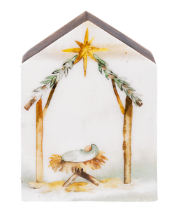Wooden Nativity Block of the Baby Jesus