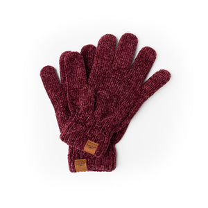 Ladies Burgundy Beyond Soft Gloves