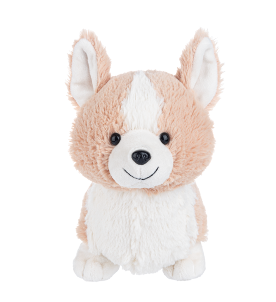 Plush Cream/White Monty Corgi Puppy