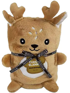 Plush Brown Deer Blanket