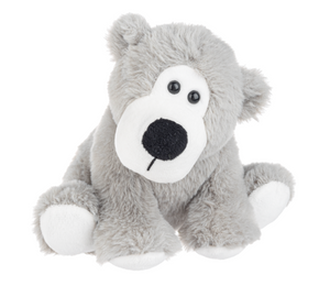 Plush Grey Baby Polar Bear