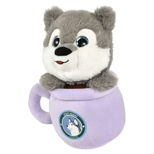 Plush Husky in Purple Coffee Cup - Venti Husky Coffee
