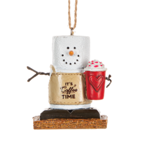 Smores Barista Ornament- It's Coffee Time