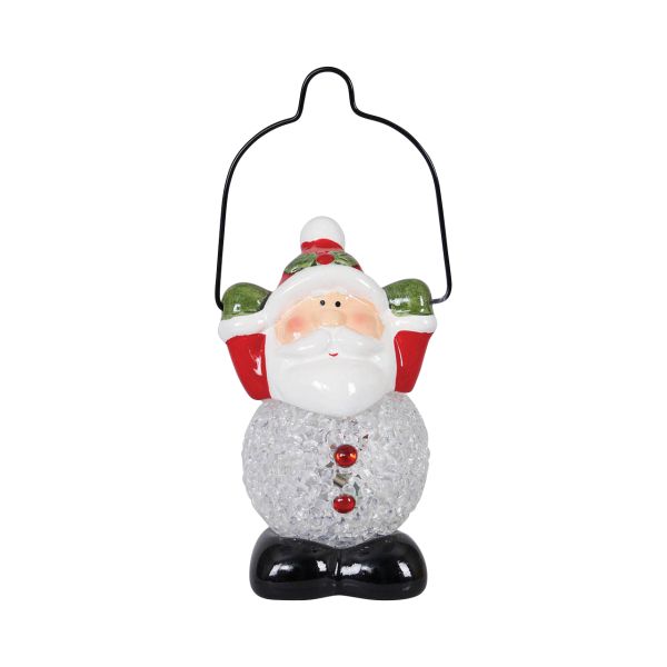 Ceramic Christmas Santa Lantern