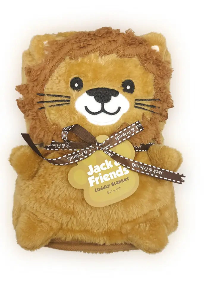 Plush Cuddly Lion Blanket