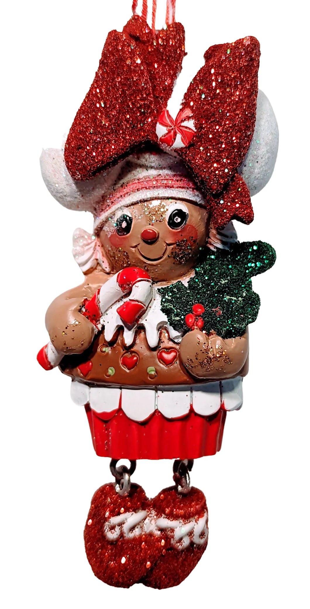 Girl Gingerbread Cupcake Ornament
