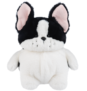 Plush Super Soft Cuddly Black/White Puppy
