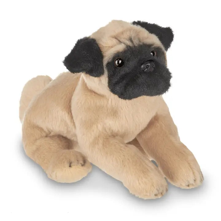 Plush Brown/Black Pug Puppy