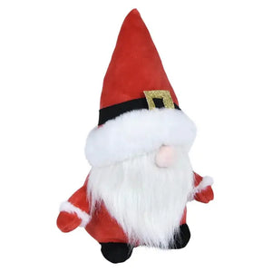 Plush Santa Gnome Wearing Santa Suit