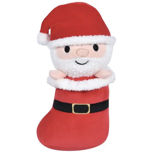 Plush Santa In Red Christmas Stocking
