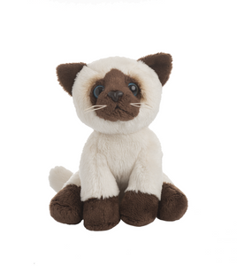 Plush Mini Siamese Kitten