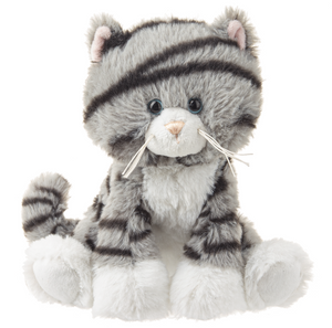 Plush Small Grey/White Kitten