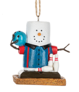 Smore Bowling Ornament With Bowling Pins & Bowling Ball