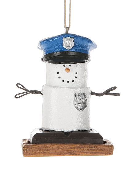 Smore Policeman Ornament