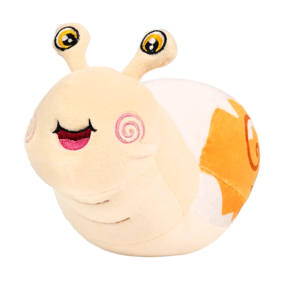 Plush Cream Snail Snuggle Bug