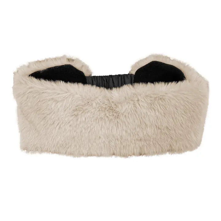 Ladies Faux Fur Tan Headband