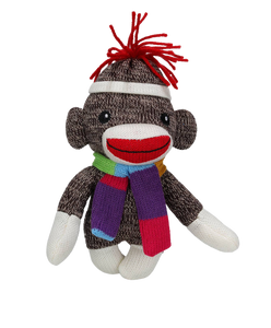 Plush  Holiday Fall Collection Sock Monkey 7"