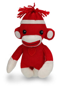 Plush Red Sock Monkey 7"