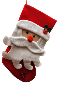 Santa stocking with tree 16"