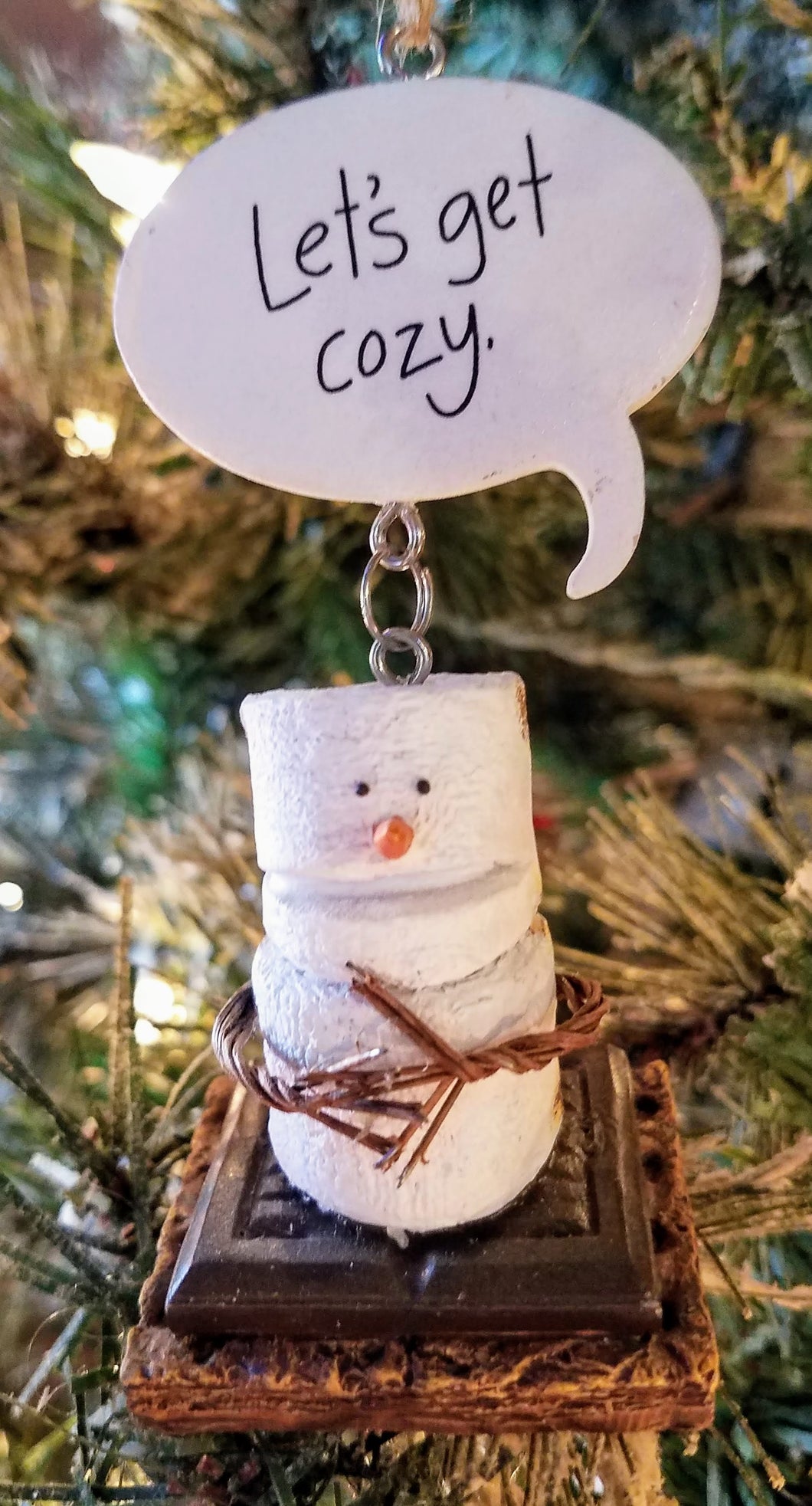 Smores ornament- Let's get cozy-resin 3