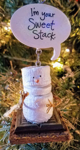 Smores ornament- I'm your sweet stack- resin 3"