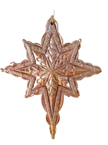 Acrylic gold star ornament 4.5"