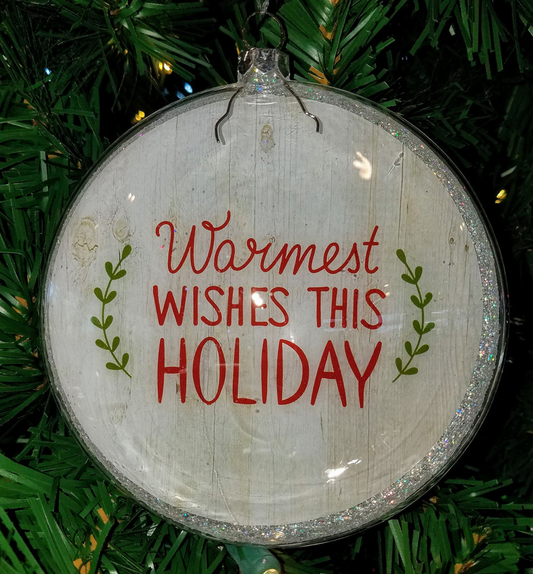Acrylic ornament - Warmest wishes this holiday 5