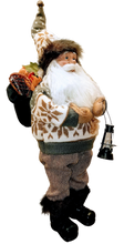 Load image into Gallery viewer, Santa figure with lantern &amp; winter sweater 19&quot;
