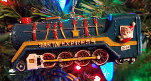 Santa express train resin 4" x 1.5"