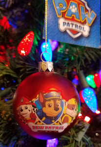 Red paw patrol ornament ready for action acrylic 2"