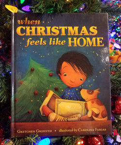Hard cover book- When Christmas feels like home- 8"x10"