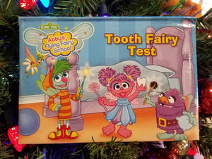 Sesame street pop up book hardcover-Tooth fairy test 7"x5"