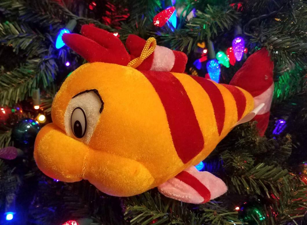 Plush orange/red fish 10