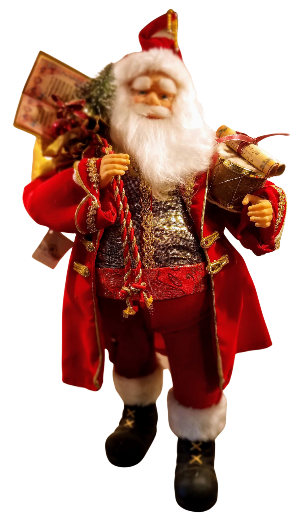 Red Santa figure with drum/music notes 24
