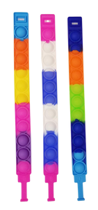Bubble Popper Bracelet Multi Color 9"