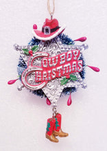 Load image into Gallery viewer, Cowboy Christmas Ornaments, 2 Assorted
